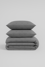 Load image into Gallery viewer, Lotus | Queen Size - Satin Duvet Set 500 TC (Bed 160-180)