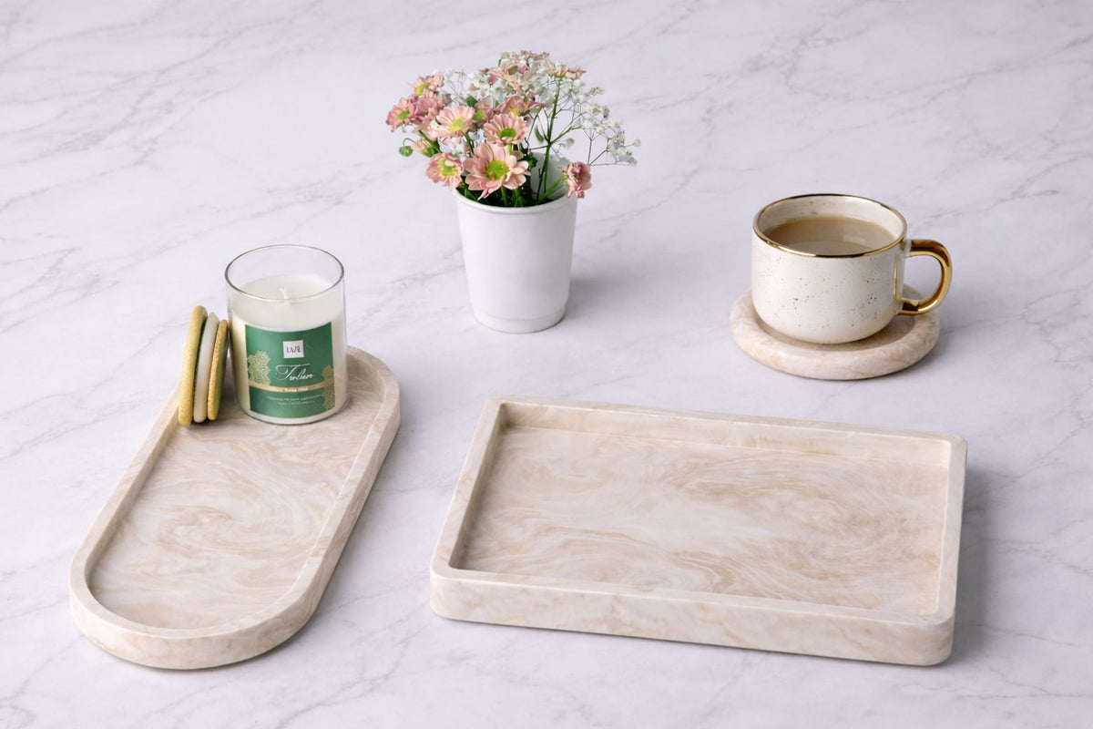Sandstone Tray Set