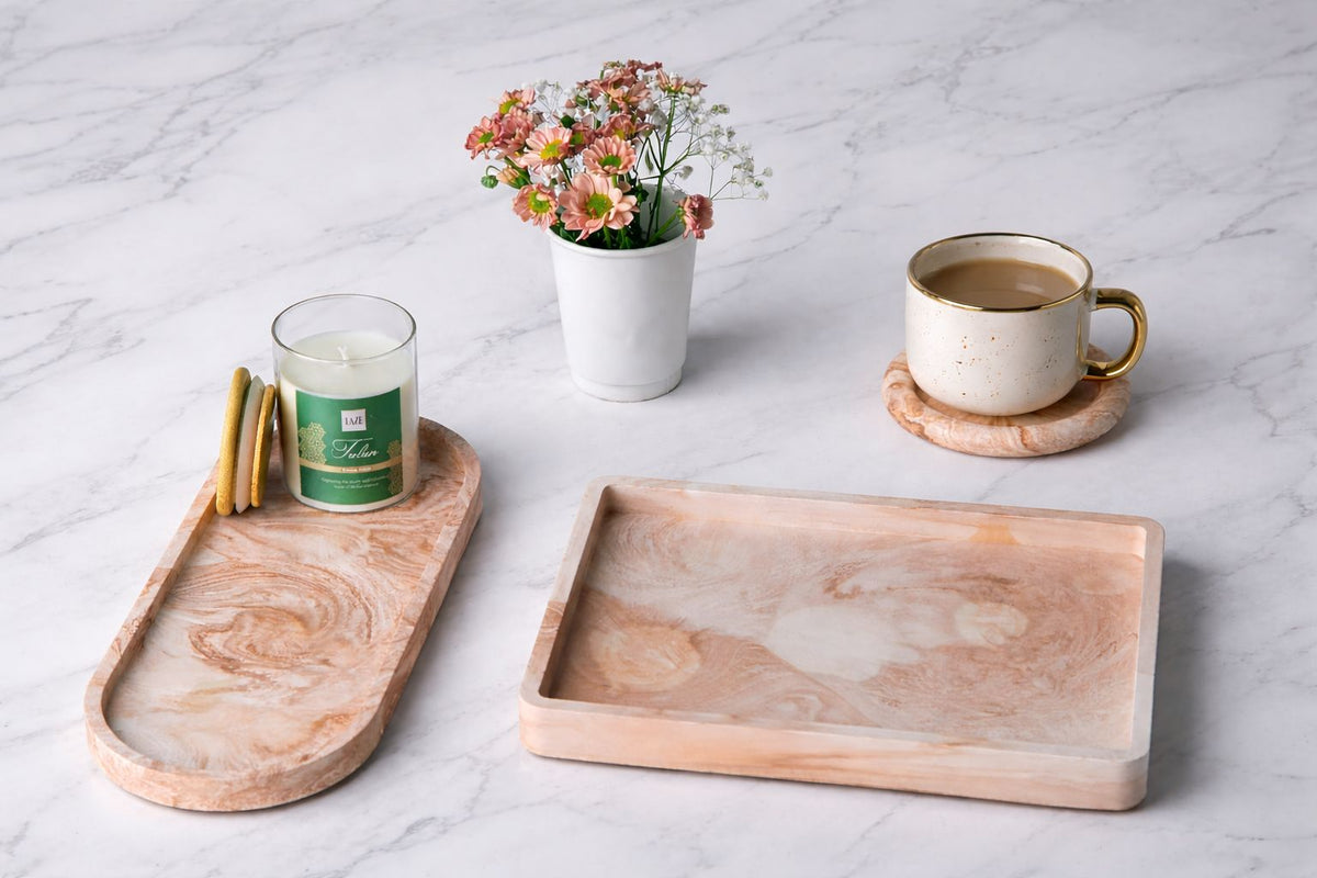 Sandstone Tray Set