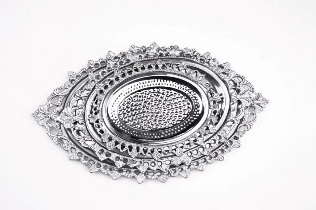 Table Oval Dish Set — Copper, Gold & Silver Plated