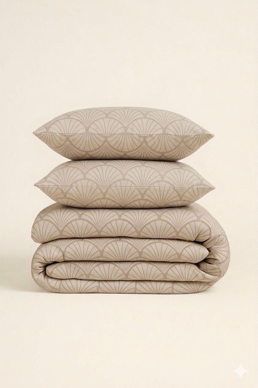 Lotus | Queen Size - Satin Duvet Set 500 TC (Bed 160-180)